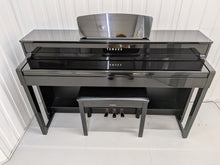 Load image into Gallery viewer, Yamaha Clavinova CLP-535 CLP-535PE Digital Piano in gloss black stock # 26309
