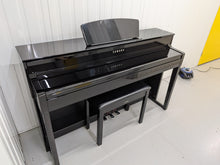 Load image into Gallery viewer, Yamaha Clavinova CLP-535 CLP-535PE Digital Piano in gloss black stock # 26309
