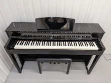 Load image into Gallery viewer, Yamaha Clavinova CLP-535 CLP-535PE Digital Piano in gloss black stock # 26309
