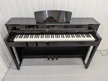 Load image into Gallery viewer, Yamaha Clavinova CLP-535 CLP-535PE Digital Piano in gloss black stock # 26309
