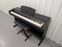 Load image into Gallery viewer, Yamaha Arius YDP-161 Digital Piano and stool satin black clavinova keyboard stock #26323
