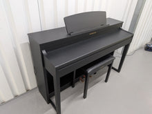 Load image into Gallery viewer, Yamaha Clavinova CLP-440 Digital Piano and stool in black stock no 26322
