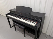 Load image into Gallery viewer, Yamaha Clavinova CLP-440 Digital Piano and stool in black stock no 26322
