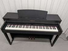 Load image into Gallery viewer, Yamaha Clavinova CLP-440 Digital Piano and stool in black stock no 26322
