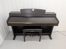 Load image into Gallery viewer, Yamaha Clavinova CLP-240 Digital Piano and stool rosewood finish stock nr 26332
