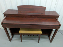 Load image into Gallery viewer, Yamaha Clavinova CLP-440 Digital Piano and stool in mahogany stock no 26324
