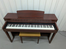 Load image into Gallery viewer, Yamaha Clavinova CLP-440 Digital Piano and stool in mahogany stock no 26324
