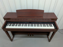 Load image into Gallery viewer, Yamaha Clavinova CLP-440 Digital Piano and stool in mahogany stock no 26324
