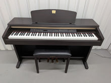 Load image into Gallery viewer, Yamaha Clavinova CLP-120 Digital Piano and stool in dark rosewood stock #26320
