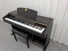 Load image into Gallery viewer, Yamaha Clavinova CLP-120 Digital Piano and stool in dark rosewood stock #26320
