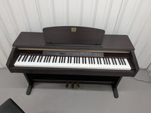 Load image into Gallery viewer, Yamaha Clavinova CLP-120 Digital Piano and stool in dark rosewood stock #26320
