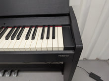 Load image into Gallery viewer, Roland F120R compact slim size Digital Piano in black finish stock # 26330
