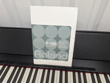 Load image into Gallery viewer, Roland F120R compact slim size Digital Piano in black finish stock # 26330
