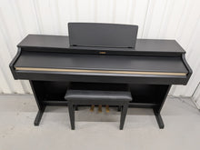 Load image into Gallery viewer, Yamaha Arius YDP-162 Digital Piano and stool in satin black, clavinova keyboard stock #26339
