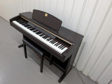 Load image into Gallery viewer, Yamaha Clavinova CLP-120 Digital Piano and stool in dark rosewood stock #26338
