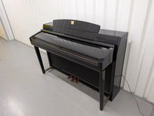 Load image into Gallery viewer, Yamaha Clavinova CLP-280 in Polished glossy black + matching stool stock # 26366

