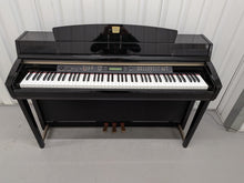 Load image into Gallery viewer, Yamaha Clavinova CLP-280 in Polished glossy black + matching stool stock # 26366
