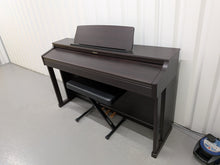 Load image into Gallery viewer, Roland HP203 digital piano and stool in dark rosewood finish stock number 26368
