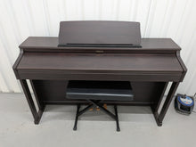Load image into Gallery viewer, Roland HP203 digital piano and stool in dark rosewood finish stock number 26368

