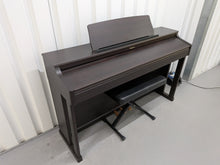 Load image into Gallery viewer, Roland HP203 digital piano and stool in dark rosewood finish stock number 26368
