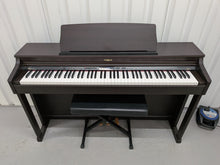 Load image into Gallery viewer, Roland HP203 digital piano and stool in dark rosewood finish stock number 26368
