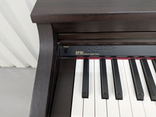 Load image into Gallery viewer, Roland HP203 digital piano and stool in dark rosewood finish stock number 26368
