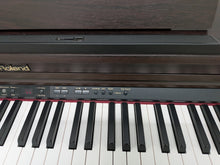 Load image into Gallery viewer, Roland HP203 digital piano and stool in dark rosewood finish stock number 26368

