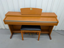 Load image into Gallery viewer, Yamaha Clavinova CLP-220 digital piano and stool in cherry wood finish stock number 26363

