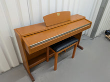 Load image into Gallery viewer, Yamaha Clavinova CLP-220 digital piano and stool in cherry wood finish stock number 26363
