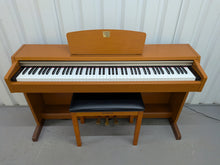 Load image into Gallery viewer, Yamaha Clavinova CLP-220 digital piano and stool in cherry wood finish stock number 26363
