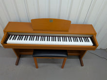 Load image into Gallery viewer, Yamaha Clavinova CLP-220 digital piano and stool in cherry wood finish stock number 26363
