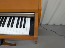 Load image into Gallery viewer, Yamaha Clavinova CLP-220 digital piano and stool in cherry wood finish stock number 26363
