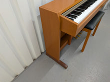 Load image into Gallery viewer, Yamaha Clavinova CLP-220 digital piano and stool in cherry wood finish stock number 26363
