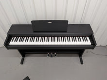 Load image into Gallery viewer, Yamaha Arius YDP-145 digital piano and stool in satin black finish stock #26388
