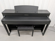 Load image into Gallery viewer, Yamaha Clavinova CLP-575 digital piano and stool in satin black finish stock #26357
