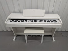 Load image into Gallery viewer, Yamaha Arius YDP-145 digital piano and stool in satin white finish stock nr 26400
