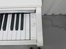 Load image into Gallery viewer, Yamaha Arius YDP-145 digital piano and stool in satin white finish stock nr 26400
