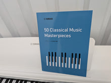 Load image into Gallery viewer, Yamaha Arius YDP-145 digital piano and stool in satin white finish stock nr 26400
