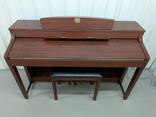 Load image into Gallery viewer, YAMAHA CLAVINOVA CLP-370M DIGITAL PIANO + STOOL IN MAHOGANY stock nr 26384
