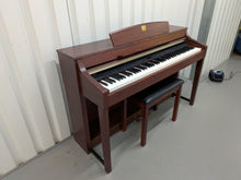 Load image into Gallery viewer, YAMAHA CLAVINOVA CLP-370M DIGITAL PIANO + STOOL IN MAHOGANY stock nr 26384

