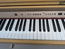Load image into Gallery viewer, Roland HP102e digital piano in light oak finish stock number 26381
