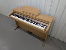 Load image into Gallery viewer, Roland HP102e digital piano in light oak finish stock number 26381

