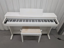 Load image into Gallery viewer, Kawai KDP75 digital piano and stool in satin white finish stock #26409
