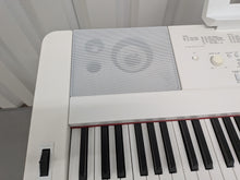 Load image into Gallery viewer, Yamaha DGX-660 in white 88 Key Weighted Keys Portable Grand, stand stock # 26391
