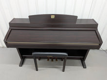 Load image into Gallery viewer, Yamaha Clavinova CLP-230 digital piano and stool in dark rosewood stock #26407
