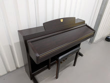 Load image into Gallery viewer, Yamaha Clavinova CLP-230 digital piano and stool in dark rosewood stock #26407
