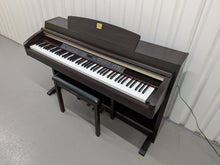 Load image into Gallery viewer, Yamaha Clavinova CLP-230 digital piano and stool in dark rosewood stock #26407
