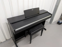 Load image into Gallery viewer, Yamaha Arius YDP-142 Digital Piano + stool in satin black stock #26404
