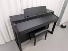 Load image into Gallery viewer, Roland HP207e professional Digital Piano + stool in satin black stock # 26389
