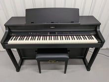 Load image into Gallery viewer, Roland HP207e professional Digital Piano + stool in satin black stock # 26389
